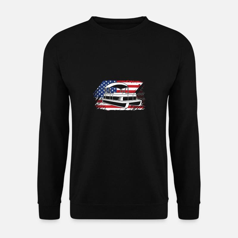 Pontonboot Boot Boote - Unisex Pullover - Schwarz