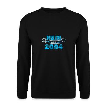 Niemals 2004 - Unisex Pullover - Schwarz - Vorne - Alina (178cm) & Michal (187cm)