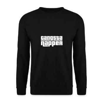 gangsta nanjing - Sweat-shirt Unisexe - noir - Devant - Alina (178cm) & Michal (187cm)