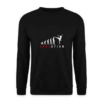 Geschenk für Ballerina Mädchen oder Frau in Ballet - Unisex Pullover - Schwarz - Vorne - Alina (178cm) & Michal (187cm)