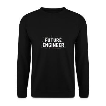 Electrical Engineering Shirt Circuit Kids Future - Unisex Pullover - Schwarz - Vorne - Alina (178cm) & Michal (187cm)
