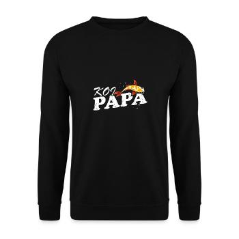KOI Papa Awesome Vintage Koi Lover T-Shirt - Sweat-shirt Unisexe - noir - Devant - Alina (178cm) & Michal (187cm)
