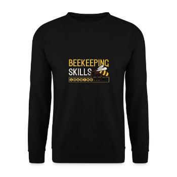 Compétences apicoles Ironic Beekeeper Honey - Sweat-shirt Unisexe - noir - Devant - Alina (178cm) & Michal (187cm)