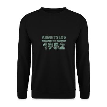seit 1952 - Unisex Pullover - Schwarz - Vorne - Alina (178cm) & Michal (187cm)