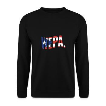 Wepa Proud Puerto Rican Latino Pride Latina - Unisex Pullover - Schwarz - Vorne - Alina (178cm) & Michal (187cm)