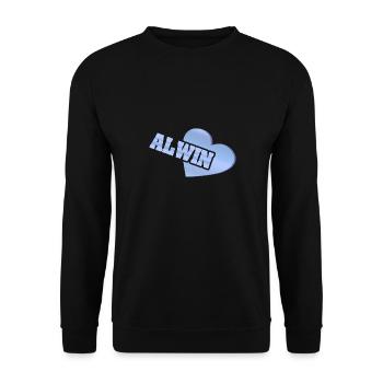 Love Alwin - Unisex Sweatshirt - black - Front - Alina (178cm) & Michal (187cm)