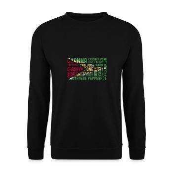 Guyana Flag Guyanese Guyana - Unisex Sweatshirt - black - Front - Alina (178cm) & Michal (187cm)