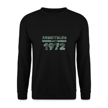 seit 1972 - Unisex Pullover - Schwarz - Vorne - Alina (178cm) & Michal (187cm)