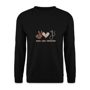 Gastroenterologie Endoskopie Koloskopie - Unisex Pullover - Schwarz - Vorne - Alina (178cm) & Michal (187cm)