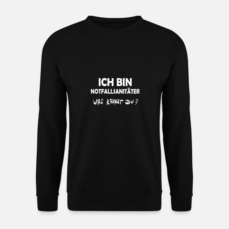 Beruf Notfallsanitäter - Unisex Pullover - Schwarz