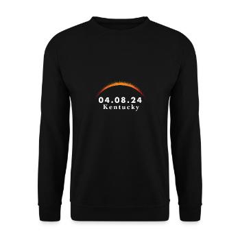 Total Solar Eclipse Path of Totality Kentucky - Unisex Pullover - Schwarz - Vorne - Alina (178cm) & Michal (187cm)