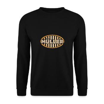 Müller as a job - Unisex Sweatshirt - black - Front - Alina (178cm) & Michal (187cm)