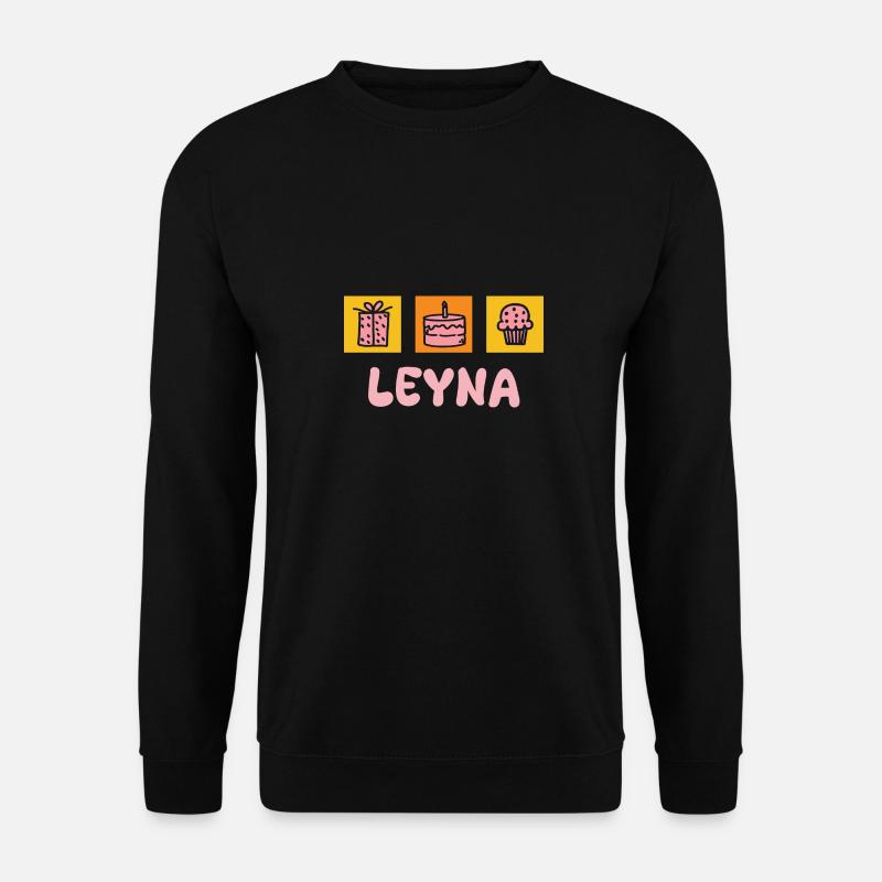 First name Leyna - Unisex Sweatshirt - black