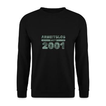 2001 - Unisex Sweatshirt - black - Front - Alina (178cm) & Michal (187cm)
