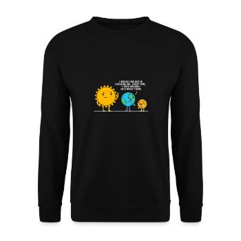 Solar System Universe - Unisex Sweatshirt - black - Front - Alina (178cm) & Michal (187cm)