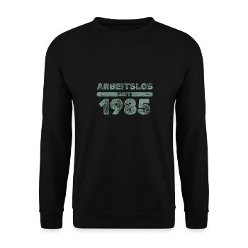 1985 - Unisex Sweatshirt - black - Front - Alina (178cm) & Michal (187cm)