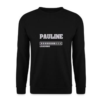 Pauline bébé - Sweat-shirt Unisexe - noir - Devant - Alina (178cm) & Michal (187cm)
