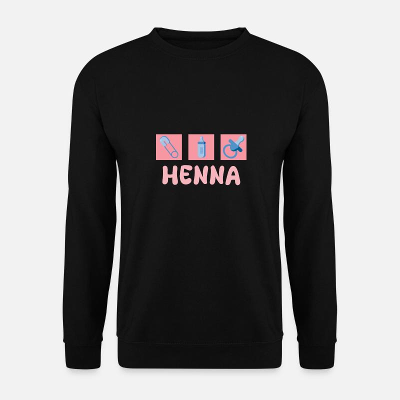 Schnuller Henna - Unisex Pullover - Schwarz