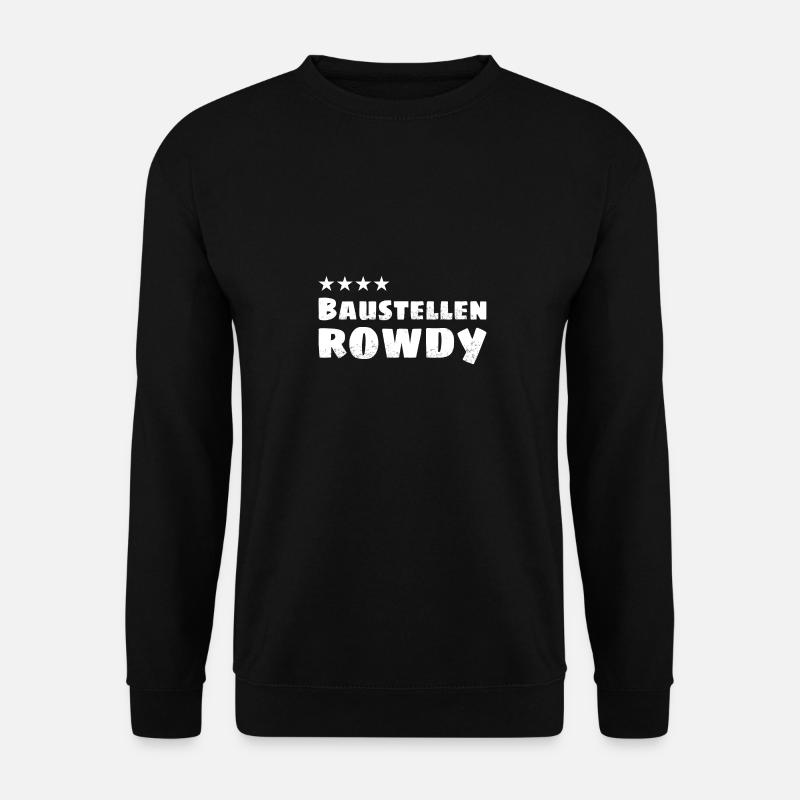 4-Sterne Baustellen Rowdy - Unisex Pullover - Schwarz