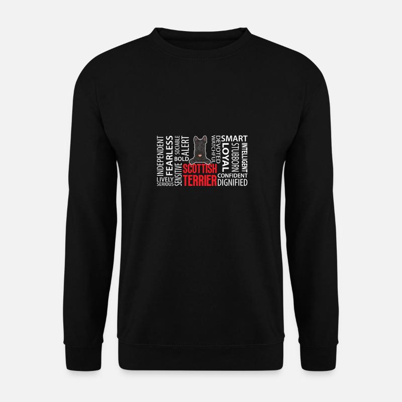Scottish Terrier Scottie Dog - Unisex Sweatshirt - black