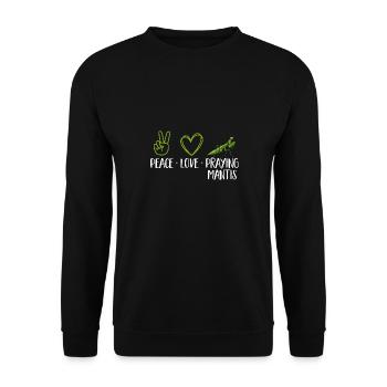 Mante religieuse, collectionneur d’insectes, entomologiste - Sweat-shirt Unisexe - noir - Devant - Alina (178cm) & Michal (187cm)