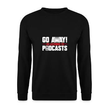 Podcaster Podcast - Unisex Sweatshirt - black - Front - Alina (178cm) & Michal (187cm)