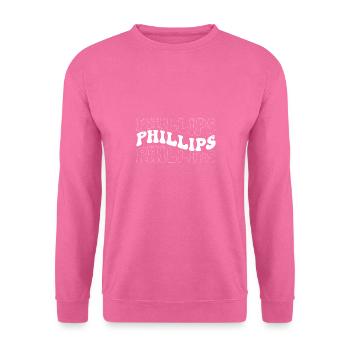 Funny Phillips Groovy 4 Hommes Femmes Cool Phillips - Sweat-shirt Unisexe - rose - Devant