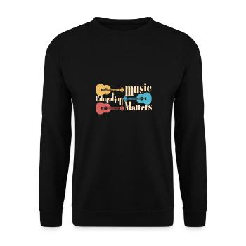 Music Teacher Appreciation Music Education - Unisex Pullover - Schwarz - Vorne - Alina (178cm) & Michal (187cm)