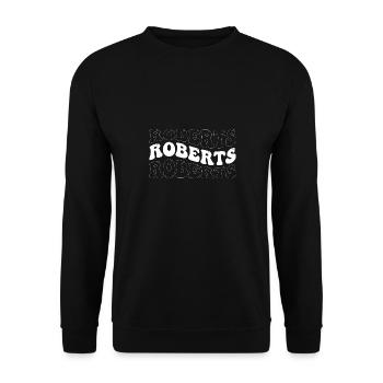Funny Roberts Groovy 4 Männer Frauen Cool Roberts Krawatte - Unisex Pullover - Schwarz - Vorne - Alina (178cm) & Michal (187cm)