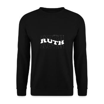 Lustige Ruth Groovy 4 Männer Frauen Cool Ruth Batiken - Unisex Pullover - Schwarz - Vorne - Alina (178cm) & Michal (187cm)