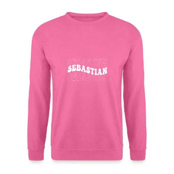 Drôle Sebastian Groovy 4 Hommes Femmes Cool Sebastian - Sweat-shirt Unisexe - rose - Devant