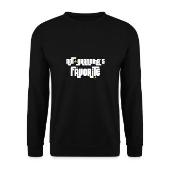 Not Grandma's Favorite Grandchild Grandkids - Unisex Sweatshirt - black - Front - Alina (178cm) & Michal (187cm)