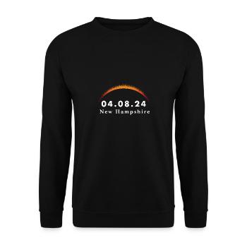 Total Solar Eclipse Path of Totality New - Unisex Pullover - Schwarz - Vorne - Alina (178cm) & Michal (187cm)