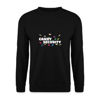 Candy Security Mom Dad Matching Birthday Costume - Unisex Pullover - Schwarz - Vorne - Alina (178cm) & Michal (187cm)