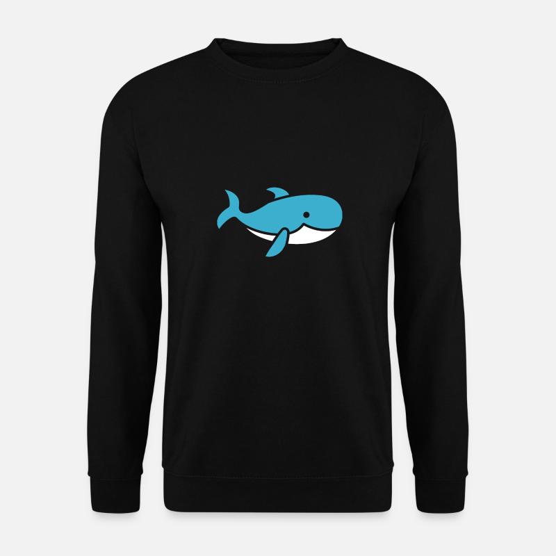 Wal - Unisex Pullover - Schwarz