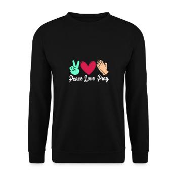 Youth pastor - Unisex Sweatshirt - black - Front - Alina (178cm) & Michal (187cm)