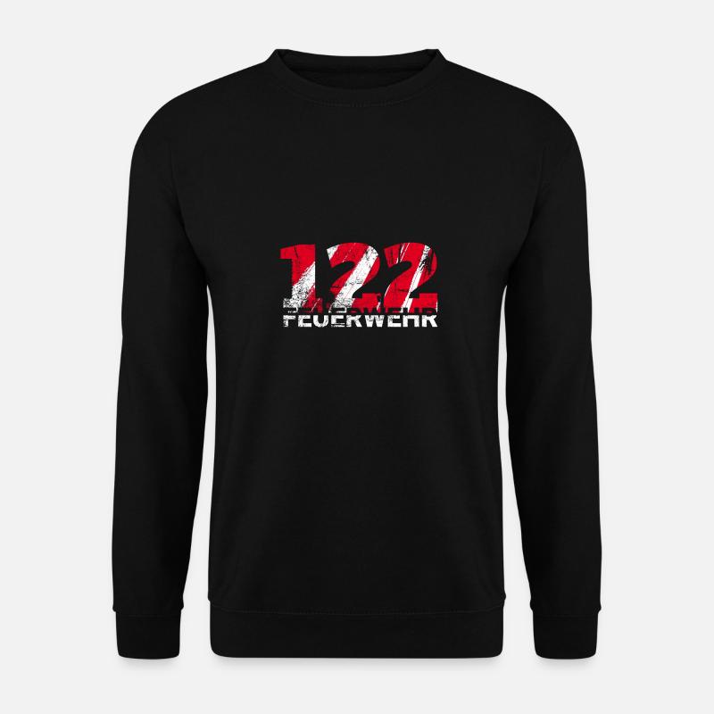 122 - Fire brigade - Unisex Sweatshirt - black