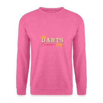 Darts king darts player - Unisex Sweatshirt - pink - Front