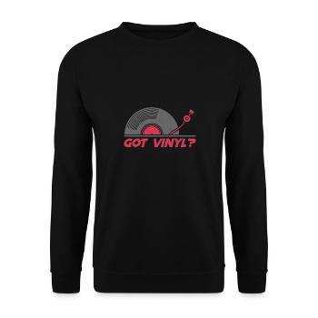 Got Vinyl Records Turntable DJ Vintage Vinyl - Unisex Sweatshirt - black - Front - Alina (178cm) & Michal (187cm)