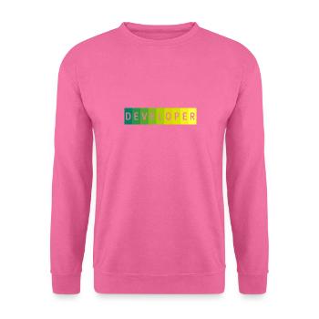 Developer - inscription - Unisex Sweatshirt - pink - Front