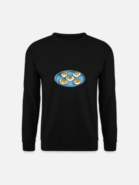 Stuffed Eggs Deviled Eggs - Unisex Sweatshirt - black