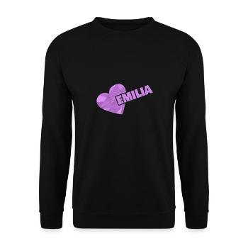 Emilia - Unisex Pullover - Schwarz - Vorne - Alina (178cm) & Michal (187cm)