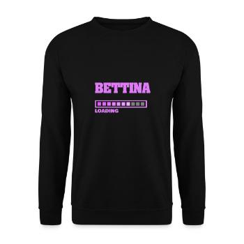 Bettina - Unisex Pullover - Schwarz - Vorne - Alina (178cm) & Michal (187cm)