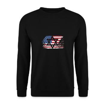 Chanukkah - Unisex Pullover - Schwarz - Vorne - Alina (178cm) & Michal (187cm)