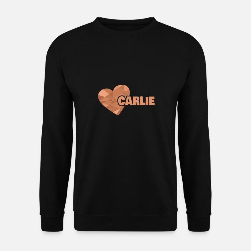 Vorname Carlie - Unisex Pullover - Schwarz