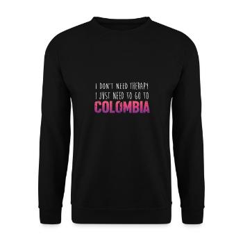 Colombia - Unisex Sweatshirt - black - Front - Alina (178cm) & Michal (187cm)