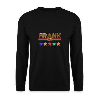 Frank - Unisex Sweatshirt - black - Front - Alina (178cm) & Michal (187cm)
