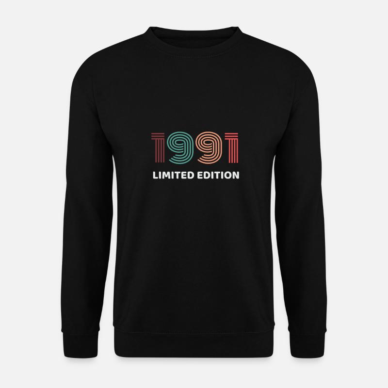 LMITED EDITION 1991 - Vintage - Geschenk - Unisex Pullover - Schwarz