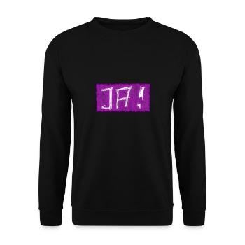 Ja ich will heiraten - Unisex Pullover - Schwarz - Vorne - Alina (178cm) & Michal (187cm)