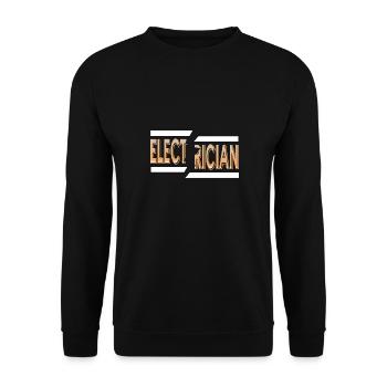 Awesome Retro Electrician Designs T-Shirt - Unisex Sweatshirt - black - Front - Alina (178cm) & Michal (187cm)